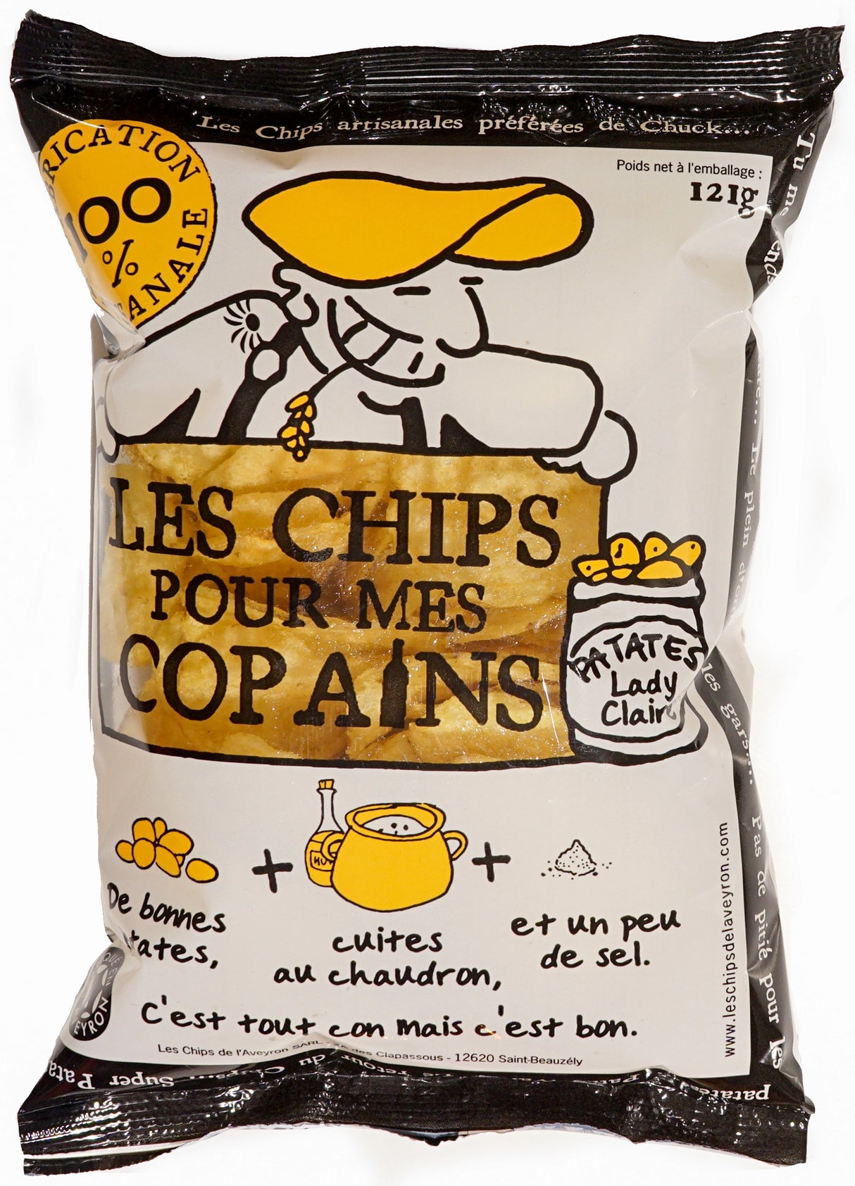 Chips artisanales d'Aveyron pour mes copains