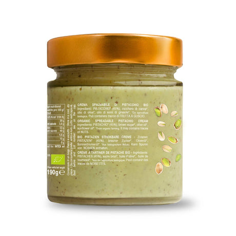 Sweet organic pistachio cream 190g