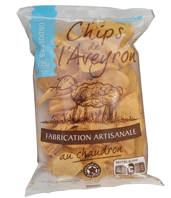 Chips artisanales ondulées Aveyron