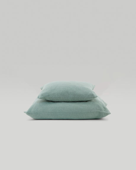 Housse de coussin en lin brut français