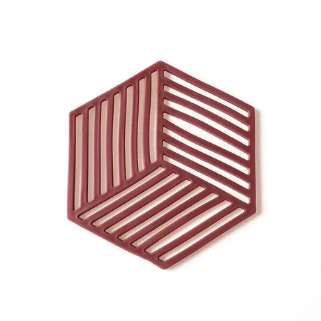 Ensemble chic de dessous de verre hexagonaux - Élégance géométrique pour votre table