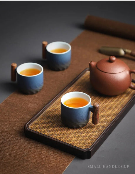 Tasse à café rétro en céramique, tasse de bureau, tasse à thé faite à la main
