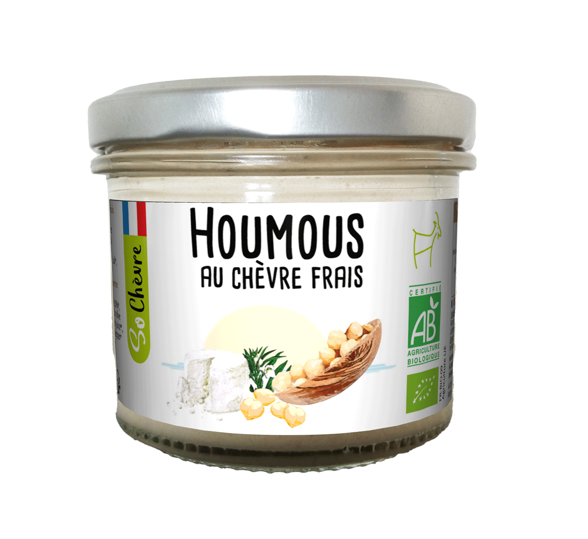 Houmous au chèvre frais